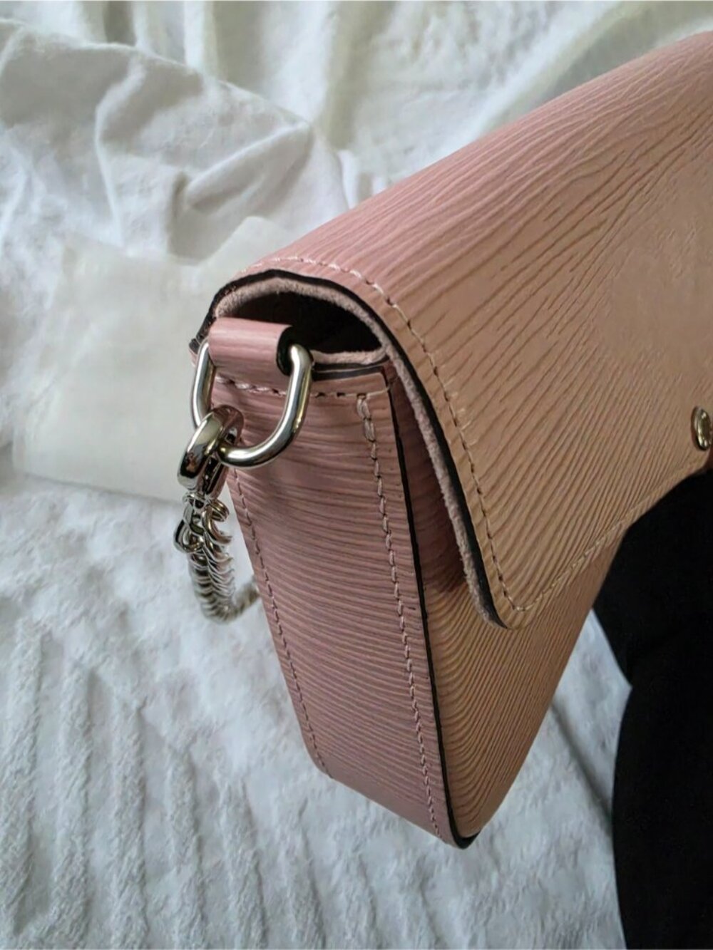 Authentic Louis Vuitton Epi LEATHER Pink Envelope Crossbody Mini Bag Clutch - Picture 11 of 14